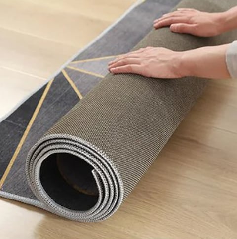 Area Rug Antislip Modern Sheep Fur Floor Carpet for Indoor Living Room Dining Room Bedroom with Beautiful Design (Size 120&times;160CM)