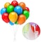 Party Time 100-Pieces 42cm White Balloon Sticks Holders with Cups for Wedding, Party, Holidays, Anniversary Birthday Decoration - Party Supplies
