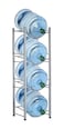 4 Tiers 5 Gallon Water Bottle Rack, Color Gray