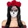 Smiffy's Day of The Dead Headband with Roses- Red
