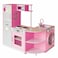Rbwtoys Indoor Toy Premium Quality Kitchen Set With Curve Shape Pink Edition, Playset For Kids RW-17552 104&times;30&times;101cm