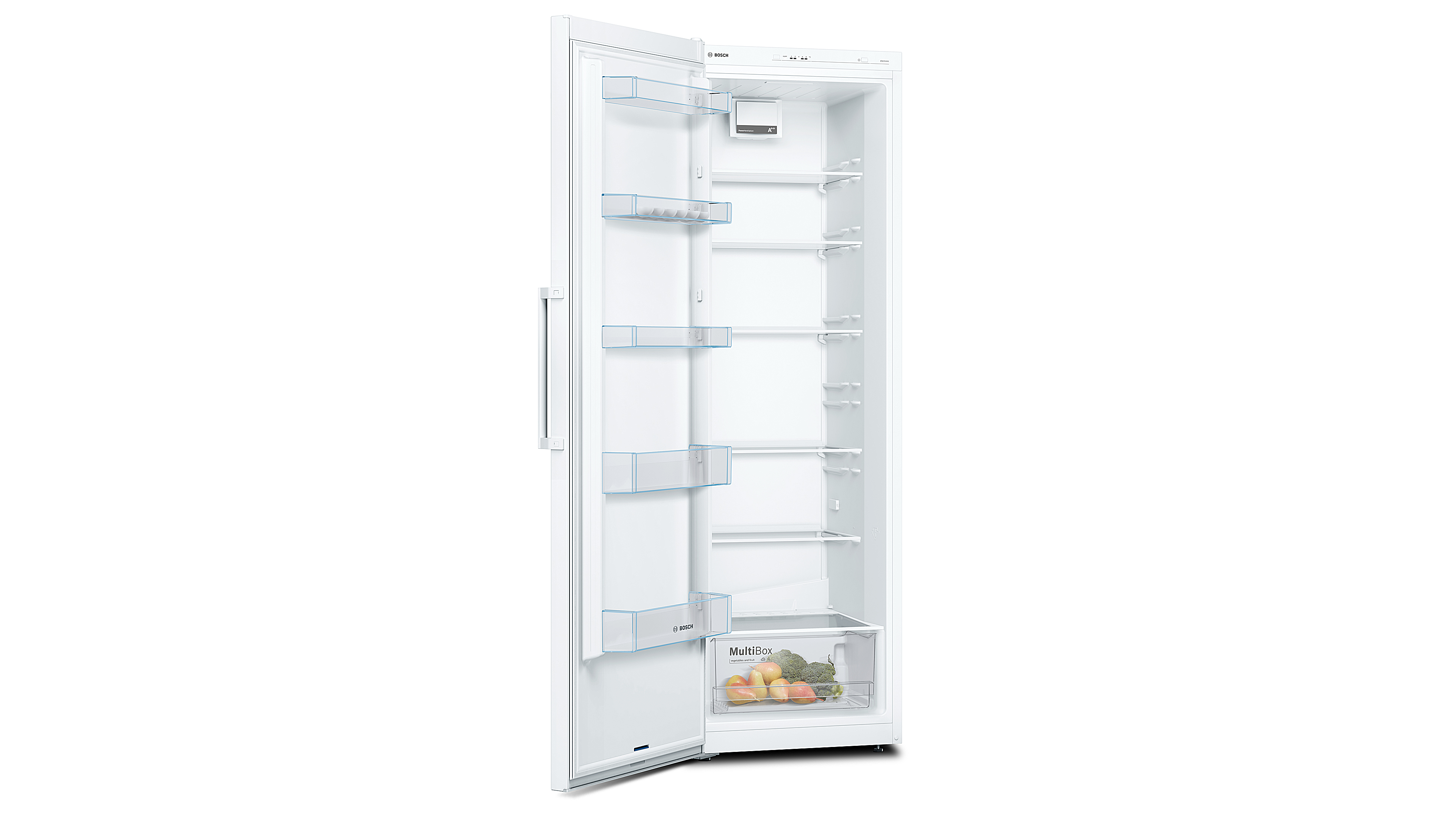 Bosch Serie   4 Free-Standing Fridge, 348Liter 186X60Cm White, KSV36NW30M, Min 1 Year Manufacturer Warranty