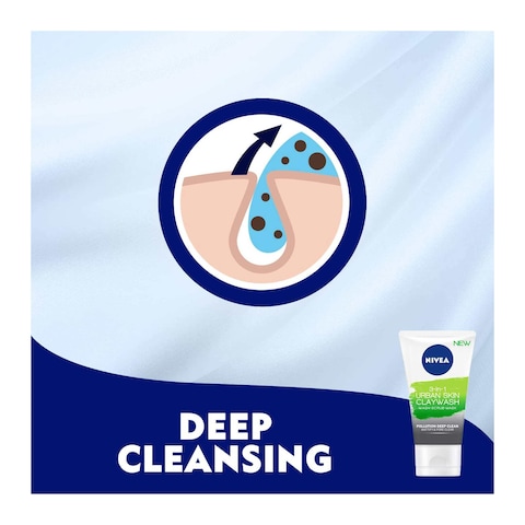 Nivea 3 in 1 Clay Wash Scrub Mask - 150ml