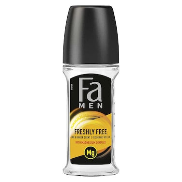 Fa Men Roll On Deodorant, Lime &amp; Ginger - 50 ml
