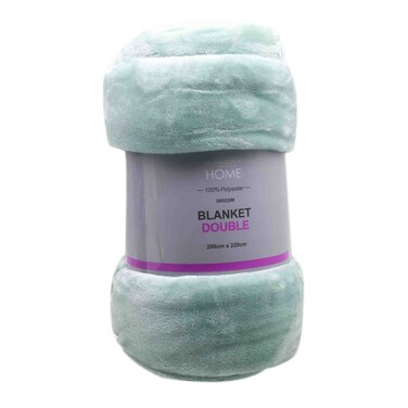 LA-Collection double blanket  light teal 200cm*220cm