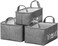 Lawazim 3-Piece Storage Basket Set With Printed Letters