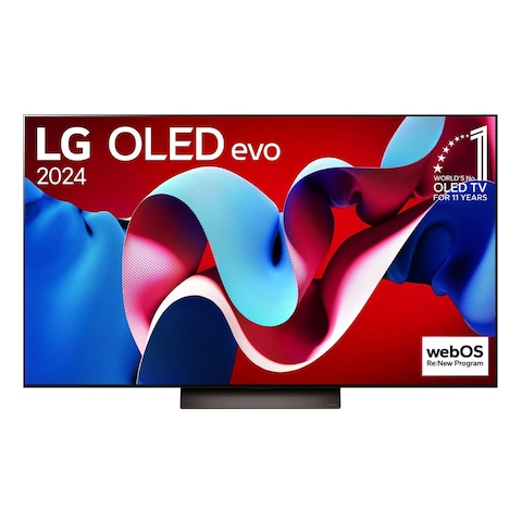 إل جي إيفو C4 تلفزيون OLED ذكي مقاس 55 بوصة بدقة UHD - أسود C46LA