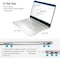 Hp 15.6&quot; Laptop, 11th Gen Intel Core i3-1115G4, 8GB DDR4 RAM, 256GB SSD, HDMI, Webcam, Wi-Fi, Bluetooth, Windows 10 Home, Natural Silver