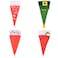 Set Of 4 Christmas Santa Hat Silverware Holder For Dinner Table.