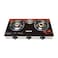 Geepas GGC31012 3-Burner Gas Cooker Size 70mm, 40mm &amp; 90mm Respectively, Ergonomic Design, Automatic Ignition, 3 Heating Zones, Stainless Steel Frame &amp; Tray, 2 Years Warranty