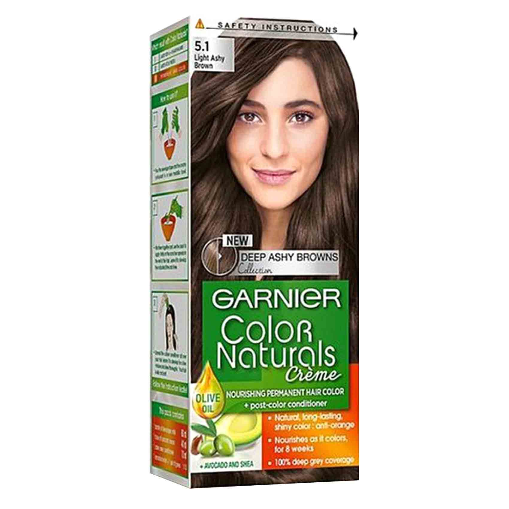 Garnier Color Naturals Hair Color 5.1 Light Ashy Brown