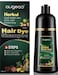 Augeas Black Hair Dye Shampoo for Gray Hair Augeo Instant Hair Color Shampoo 3 in 1 for Women and Men, Herbal Ingredients 100% Grey Hair Coverage 500ml (Black)