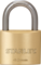 Stanley Padlock Brass 40mm Standard Shackle with 5 Keys (2 Pcs Pack)