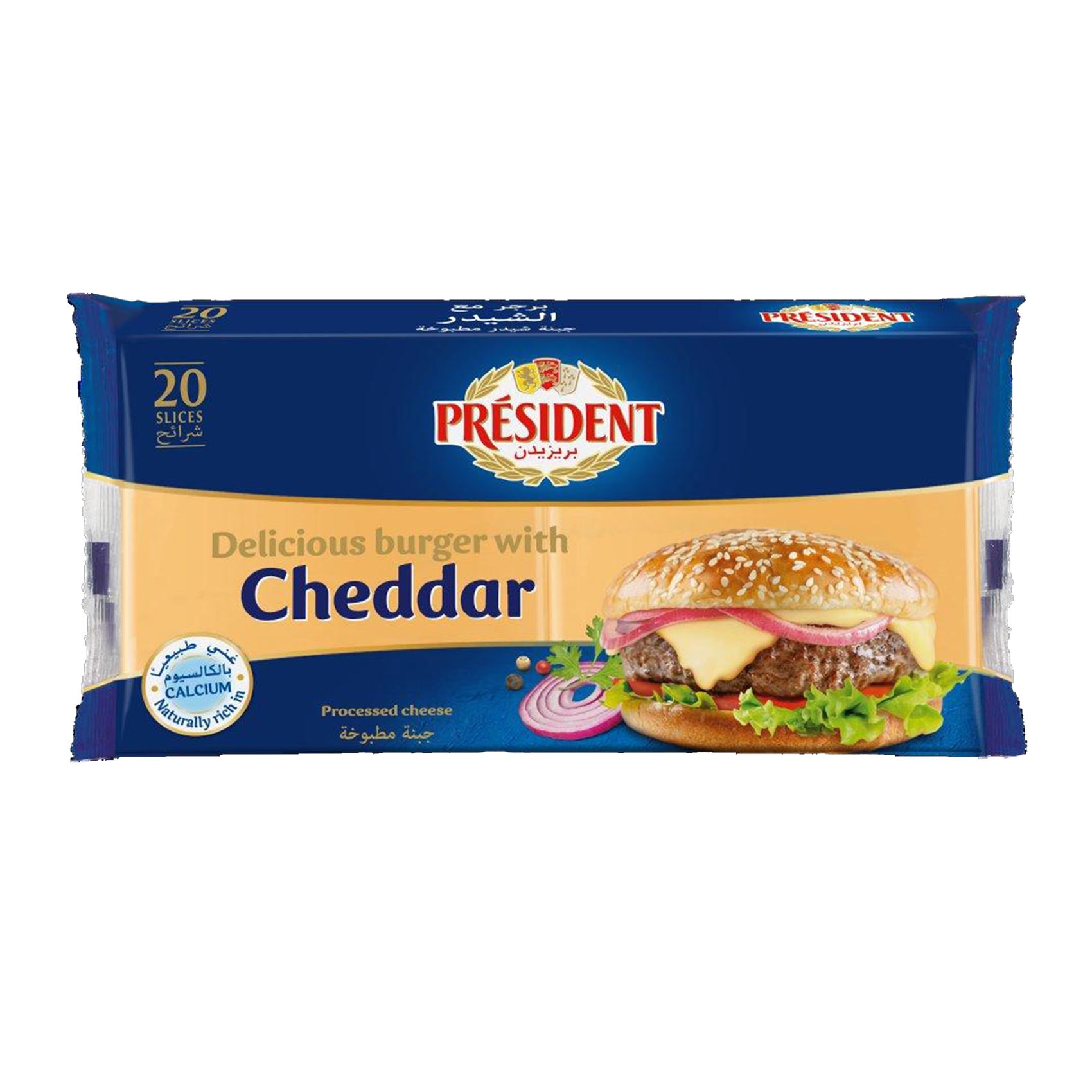 Buy President Cheese Slices Burger 400g Online | Carrefour KSA