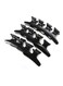12-Piece Butterfly Hair Clips Black