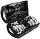 Max Strength 20Kg Cast Iron Dumbbells Set Adjustable Chrome - Hand Weights Handlebar Weight Lifting Gym Training Free Carrier Box