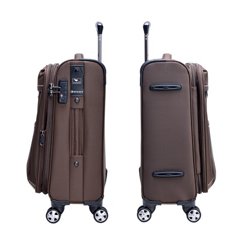 Eminent 4 Wheel Soft Casing Expandable Recycled Cabin Luggage Trolley 55cm Camel&nbsp;V6093SZ-20