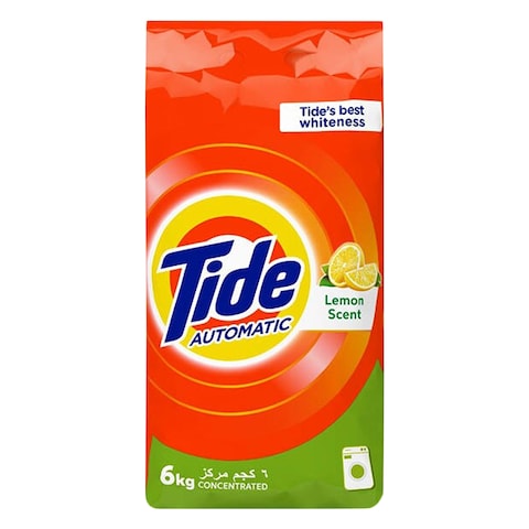 Buy Tide Lemon Automatic Detergent Powder 6KG Online | Carrefour Lebanon