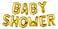 Party Time 16inch Gold Baby Shower Foil Balloon Banner For Baby Shower Decoration Supply (10pcs)