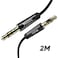 Yesido YAU15 Audio Cable Jack 3.5mm to 3.5mm, 2Meter Black