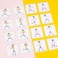 Montessori 24pcs Creativity Educational Wooden Stick Man Puzzle Game Toys Training Kids Hand-eye-Brain Coordination (Girl)