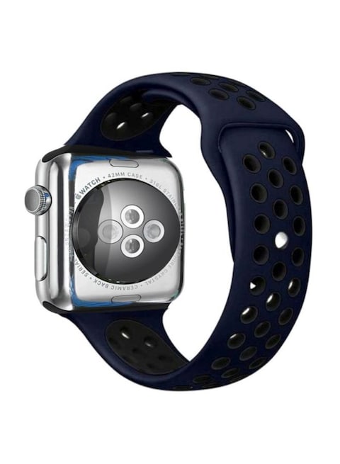 Biki Replacement Band For Apple Watch 42/44Mm Blue/Black
