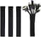 Cable Management Sleeve, JOTO Cord Management System for TV/Computer/Home Entertainment, 19-20 inch Flexible Cable Sleeve Wrap Cover Organizer, 4 Piece - Black
