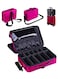 Generic Cosmetic Storage Makeup Organizer Bag Pink/Black