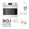 BOJ 60cm Built In Fully Electric Multifunctional Oven, OVE-6560EX Total Power 2300W, A Class Energy Efficiency, Internal Lighting, Made In Italy - 1 Year Manufacturer Warranty
