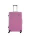 ParaJohn ABS Hardside Spinner Check In Large Luggage Trolley, 28 Inch, Pink