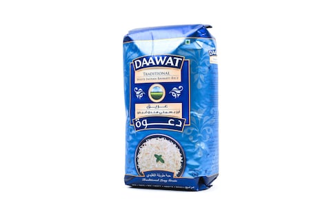 Daawat Traditional White Indian Basmati Rice 2kg