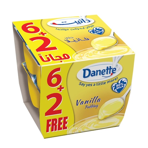 Danette Vanilla Pudding 90 gr X 6+2Free