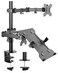 Ntech Laptop Desk Stand And Monitor Mount, Full Motion Height Adjustable Holder, Fits Up To 17 Inch Notebooks, Vesa 75, 100 Compatible With 22, 23, 24, 27 32 Inch Screens