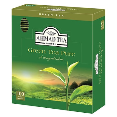 شاي أخضر من أحمد تي - 100 فتله فويل