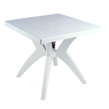 الهلال والنجمة طاولة بلاستيك ديانا مربعة - 80 سم - ألوان متعددة