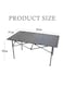 Sky-Touch Lightweight Outdoor Camping Folding Table With Aluminum Table Top And Carry Bag, Easy To Carry, Perfect For Outdoors, Picnic, Cooking, Beach, Hiking, And Fishing, 95X57X50cm, Black