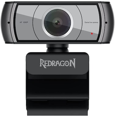 Redragon Gw900 1080P PC Webcam With Built-In Dual Microphone, 360 Rotation - 2.0 USB Computer Web Camera - 30 FPS For Online Courses, Video Conferencing And Streaming