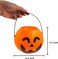 Party Time 1 Piece Orange Pumpkin Halloween Trick or Treat Bucket - Candy Bucket Halloween Party Decorations ( H 5.5 x W 6.5 INCHES)