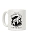 muGGyz Printed Ceramic Coffee Mug White 11Ounce