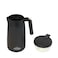 Any Morning Stainless Steel Thermos, Vacuum Thermal Carafe, Leakproof Insulated Coffee Carafe, Hot and Cold Beverage Dispenser Double Wall, 12 Hours Heat Retention, 40 oz, Black