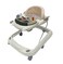 Lovely Baby Foldable Kids Walker BW10 with Adjustable Height, Musical Toys, Rotating Wheels, Comfortable &amp; Safe Activity Walker for Toddlers, Small Infant Boy Girl 6-18 months - Beige