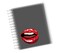 Loud Universe Hardcover Notebook Lips Lust Pattern Lips Lusty Lips Spiral Notebook with Premium High Quality Paper A5 Size