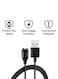 Voberry - USB Data Sync Charging Cable For Garmin Fenix 5/5S/5X Plus 17centimeter Black