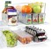Greenco Refrigerator Organizer Bins, Stackable Fridge Organizer, Set Of 6. Storage Containers With Durable Handles, Kitchen Organization Freezer, Pantry And Cabinets - Bpa Free, Shatter Proof, Clear