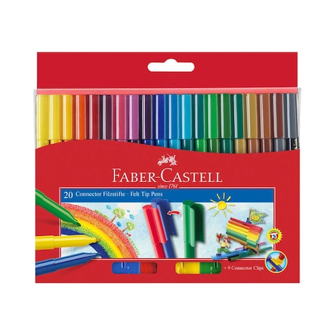 فابر - كاستل أقلام تلوين موصلة 20 قطعة - متعددة الألوان
