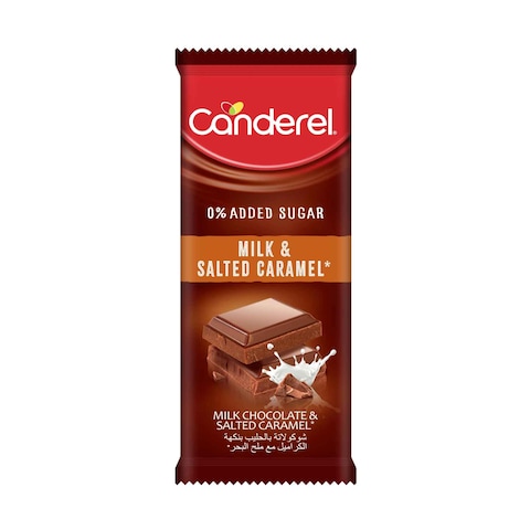 Canderel Milk Chocolate &amp; Salted Caramel 100gr