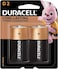 Duracell D2 Monet Duracell Type D Batteries, Pack of 2
