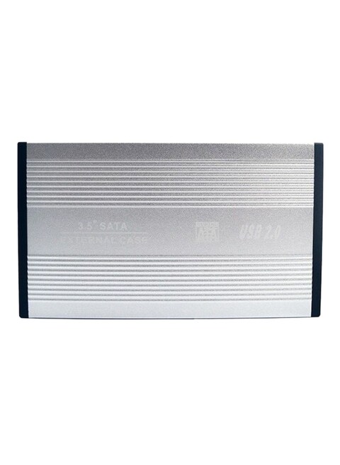 Generic USB 2.0 Sata Hard Disk Drive External Adapter Case, Silver