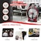 STARGOLD Rechargeable Fan 12 Inch AC/DC Oscillating Fan 22W With 8Pcs Super Bright LED Light