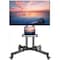 Mobile TV Cart, Rollable TV Stand For 32-70&quot; LCD LED OLED Flat Screen TV With Curved Screens up to 40kg, Height Adjustable, Portable TV Stand with Wheels